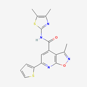 N-(4,5-Dimethyl-2-thiazolyl)-3-methyl-6-(2-thienyl)isoxazolo[5,4-b]pyridine-4-carboxamide