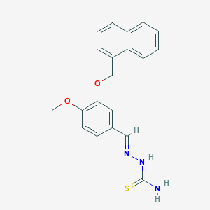 (2E)-2-[4-methoxy-3-(naphthalen-1-ylmethoxy)benzylidene]hydrazinecarbothioamide