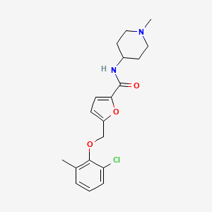 5-[(2-Chloro-6-methylphenoxy)methyl]-N-(1-methyl-4-piperidinyl)-2-furancarboxamide