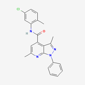 N-(5-chloro-2-methylphenyl)-3,6-dimethyl-1-phenyl-1H-pyrazolo[3,4-b]pyridine-4-carboxamide