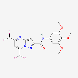 5,7-bis(difluoromethyl)-N-(3,4,5-trimethoxyphenyl)pyrazolo[1,5-a]pyrimidine-2-carboxamide