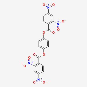 molecular formula C20H10N4O12 B10892035 Benzene-1,4-diyl bis(2,4-dinitrobenzoate) 