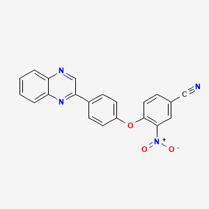 3-Nitro-4-[4-(quinoxalin-2-yl)phenoxy]benzonitrile