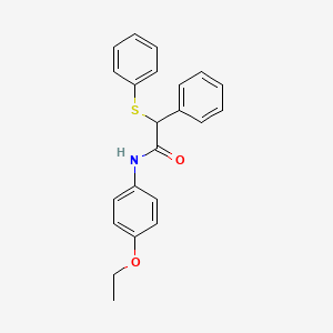 N-(4-ethoxyphenyl)-2-phenyl-2-(phenylsulfanyl)acetamide