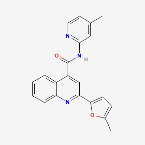 2-(5-methylfuran-2-yl)-N-(4-methylpyridin-2-yl)quinoline-4-carboxamide