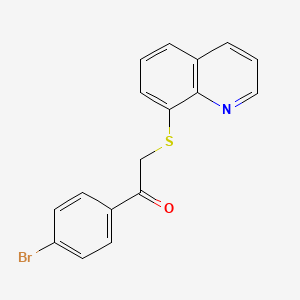 1-(4-Bromophenyl)-2-(quinolin-8-ylsulfanyl)ethanone