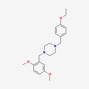 1-(2,5-Dimethoxybenzyl)-4-(4-ethoxybenzyl)piperazine