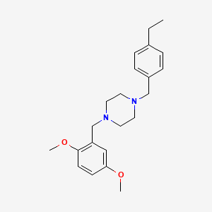 1-(2,5-Dimethoxybenzyl)-4-(4-ethylbenzyl)piperazine