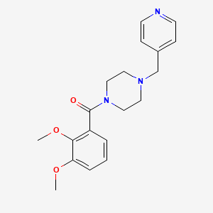 molecular formula C19H23N3O3 B10892172 (2,3-Dimethoxyphenyl)[4-(pyridin-4-ylmethyl)piperazin-1-yl]methanone 