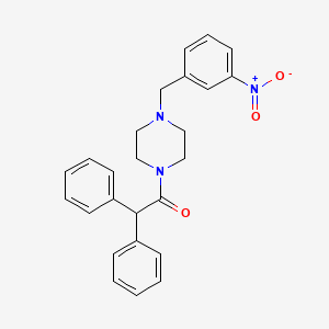 1-[4-(3-Nitrobenzyl)piperazin-1-yl]-2,2-diphenylethanone