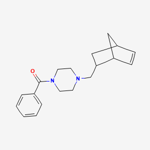 [4-(Bicyclo[2.2.1]hept-5-en-2-ylmethyl)piperazin-1-yl](phenyl)methanone