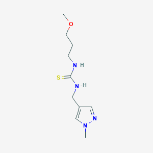 1-(3-methoxypropyl)-3-[(1-methyl-1H-pyrazol-4-yl)methyl]thiourea