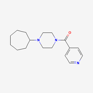 molecular formula C17H25N3O B10892202 (4-Cycloheptylpiperazin-1-yl)(pyridin-4-yl)methanone 