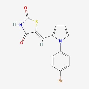 (5Z)-5-{[1-(4-bromophenyl)-1H-pyrrol-2-yl]methylidene}-1,3-thiazolidine-2,4-dione