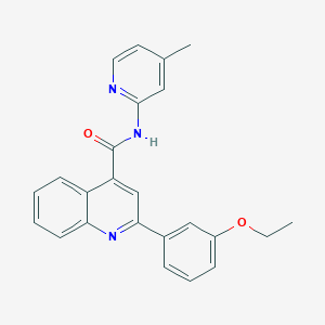 2-(3-ethoxyphenyl)-N-(4-methylpyridin-2-yl)quinoline-4-carboxamide