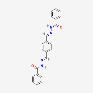 N'-((E)-{4-[(E)-(2-Benzoylhydrazono)methyl]phenyl}methylidene)benzohydrazide