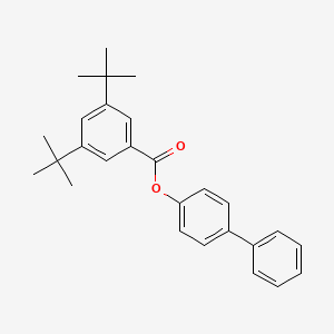 molecular formula C27H30O2 B10892306 4-Biphenylyl 3,5-di-tert-butylbenzoate 