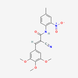 (2E)-2-cyano-N-(4-methyl-2-nitrophenyl)-3-(3,4,5-trimethoxyphenyl)prop-2-enamide