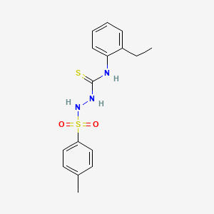 N-(2-Ethylphenyl)-2-[(4-methylphenyl)sulfonyl]hydrazinecarbothioamide