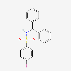 molecular formula C19H16FNO2S B10892388 N-(diphenylmethyl)-4-fluorobenzenesulfonamide 