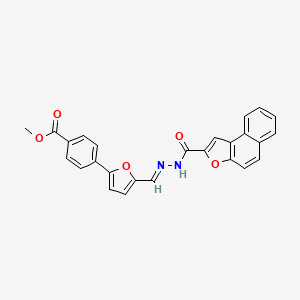 methyl 4-(5-{(E)-[2-(naphtho[2,1-b]furan-2-ylcarbonyl)hydrazinylidene]methyl}furan-2-yl)benzoate