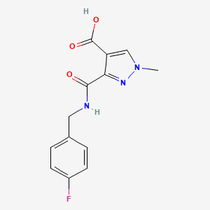 3-{[(4-Fluorobenzyl)amino]carbonyl}-1-methyl-1H-pyrazole-4-carboxylic acid