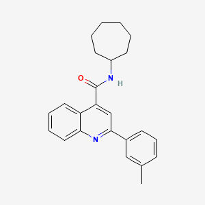 N-cycloheptyl-2-(3-methylphenyl)quinoline-4-carboxamide