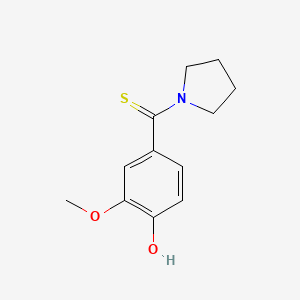 2-Methoxy-4-(1-pyrrolidinylcarbothioyl)phenol