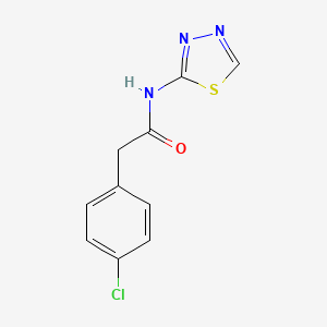 molecular formula C10H8ClN3OS B10892489 2-(4-chlorophenyl)-N-(1,3,4-thiadiazol-2-yl)acetamide 