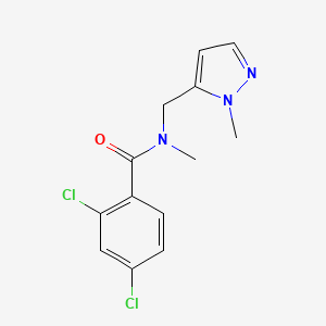 2,4-dichloro-N-methyl-N-[(1-methyl-1H-pyrazol-5-yl)methyl]benzamide