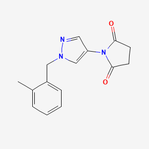 1-[1-(2-methylbenzyl)-1H-pyrazol-4-yl]pyrrolidine-2,5-dione