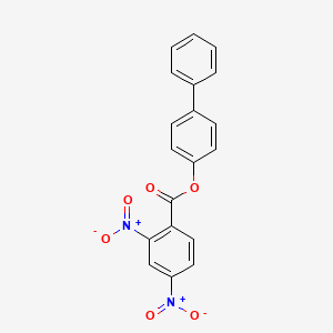 molecular formula C19H12N2O6 B10892560 Biphenyl-4-yl 2,4-dinitrobenzoate 