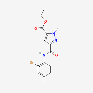 ethyl 3-[(2-bromo-4-methylphenyl)carbamoyl]-1-methyl-1H-pyrazole-5-carboxylate