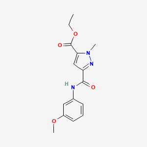 ethyl 3-[(3-methoxyphenyl)carbamoyl]-1-methyl-1H-pyrazole-5-carboxylate