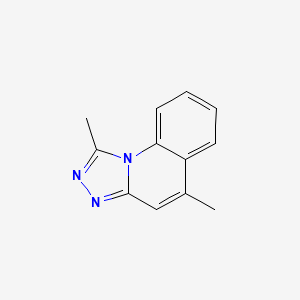 molecular formula C12H11N3 B10892654 1,5-Dimethyl-[1,2,4]triazolo[4,3-a]quinoline CAS No. 35359-26-3