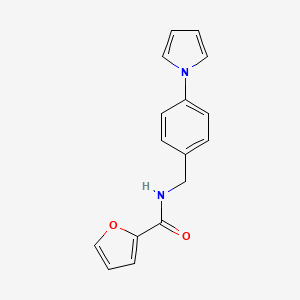 molecular formula C16H14N2O2 B10892692 N-[4-(1H-pyrrol-1-yl)benzyl]furan-2-carboxamide 