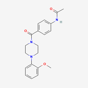 N-{4-[4-(2-Methoxy-phenyl)-piperazine-1-carbonyl]-phenyl}-acetamide