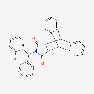 17-(9H-xanthen-9-yl)-17-azapentacyclo[6.6.5.0~2,7~.0~9,14~.0~15,19~]nonadeca-2,4,6,9,11,13-hexaene-16,18-dione (non-preferred name)