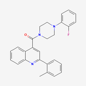 [4-(2-Fluorophenyl)piperazin-1-yl][2-(2-methylphenyl)quinolin-4-yl]methanone