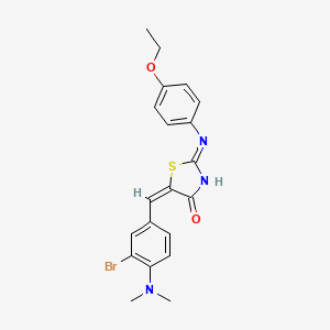 (2E,5E)-5-[3-bromo-4-(dimethylamino)benzylidene]-2-[(4-ethoxyphenyl)imino]-1,3-thiazolidin-4-one