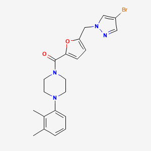 {5-[(4-bromo-1H-pyrazol-1-yl)methyl]furan-2-yl}[4-(2,3-dimethylphenyl)piperazin-1-yl]methanone