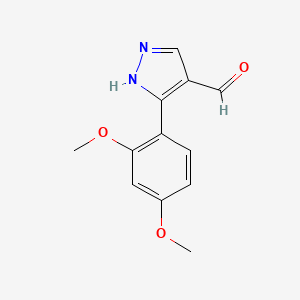 3-(2,4-dimethoxyphenyl)-1H-pyrazole-4-carbaldehyde