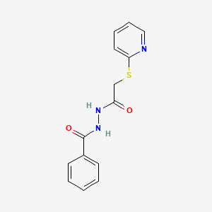 N'-[2-(pyridin-2-ylsulfanyl)acetyl]benzohydrazide