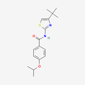 N-(4-tert-butyl-1,3-thiazol-2-yl)-4-(propan-2-yloxy)benzamide