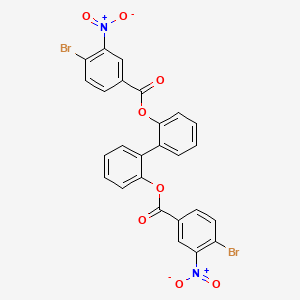 Biphenyl-2,2'-diyl bis(4-bromo-3-nitrobenzoate)