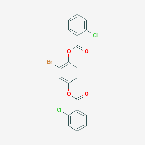 2-Bromobenzene-1,4-diyl bis(2-chlorobenzoate)