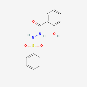 molecular formula C14H14N2O4S B10893029 2-hydroxy-N'-[(4-methylphenyl)sulfonyl]benzohydrazide 