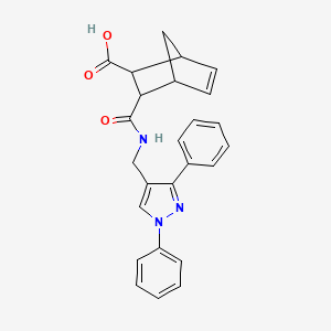 3-{[(1,3-diphenyl-1H-pyrazol-4-yl)methyl]carbamoyl}bicyclo[2.2.1]hept-5-ene-2-carboxylic acid