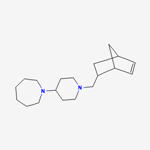 molecular formula C19H32N2 B10893181 1-[1-(Bicyclo[2.2.1]hept-5-en-2-ylmethyl)piperidin-4-yl]azepane 