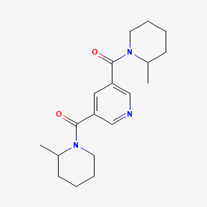 Pyridine-3,5-diylbis[(2-methylpiperidin-1-yl)methanone]